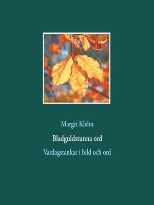 cover image of Bladguldstunna ord